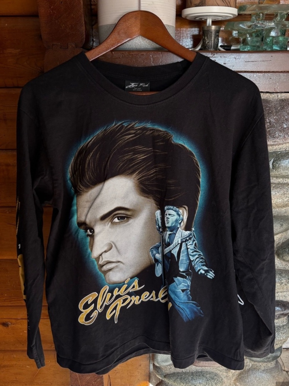 Jay’s Rock Elvis Presley Elvis Lives Graphic Long Sleeve Shirt L Mens Womens